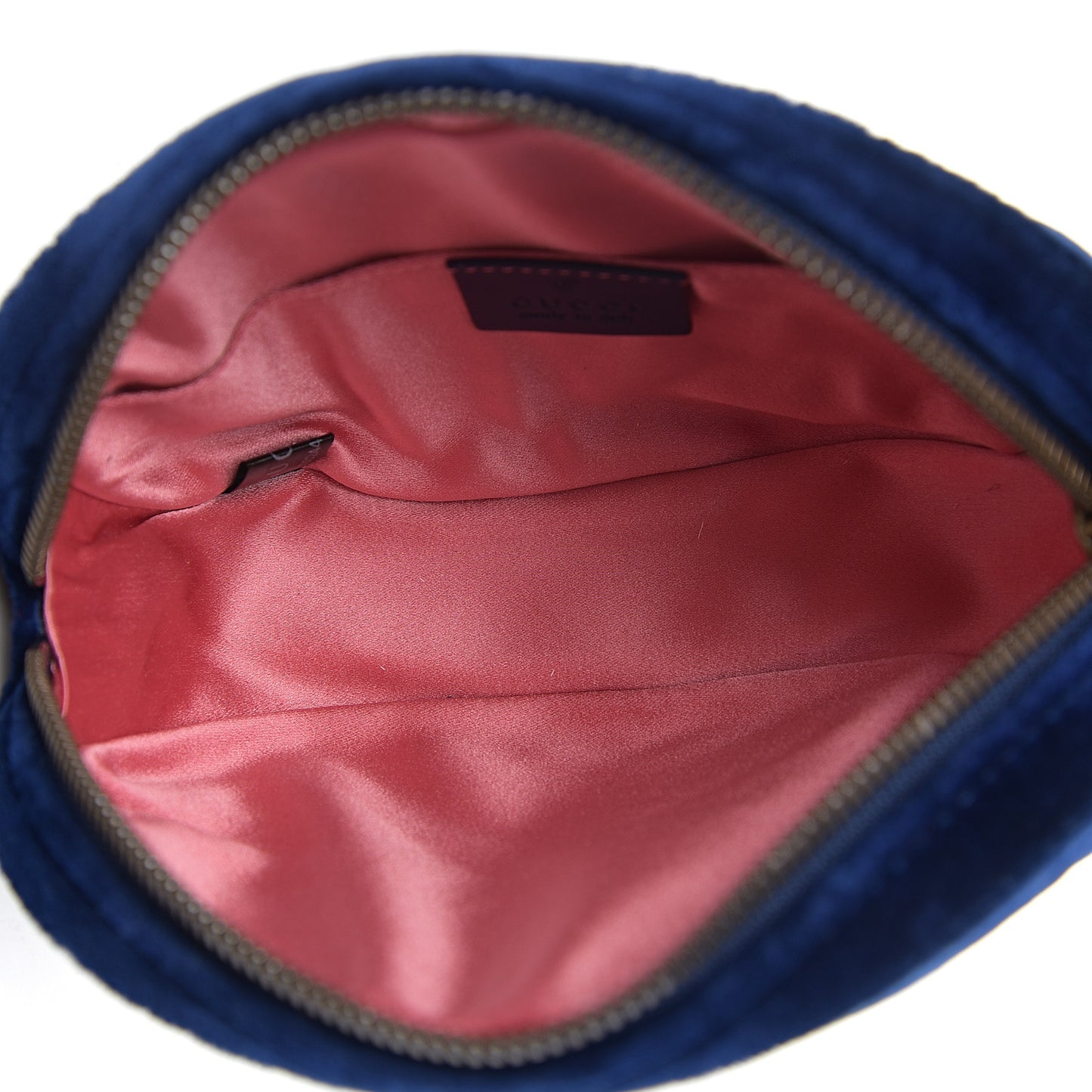 Velvet Matelasse GG Marmont Belt Bag 85 34 Cobalt Blue