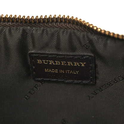 Burberry Haymarket Check Small Peyton Crossbody Clutch Bag Chocolate 6 of 11