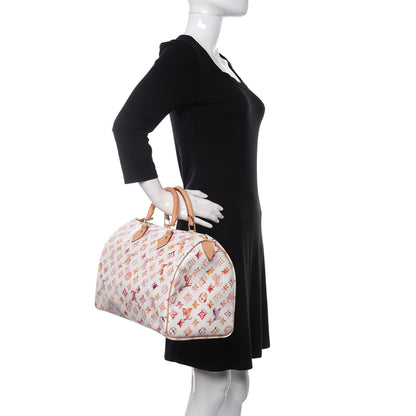 Louis Vuitton Watercolor Aquarelle Speedy 35 White 2 of 10