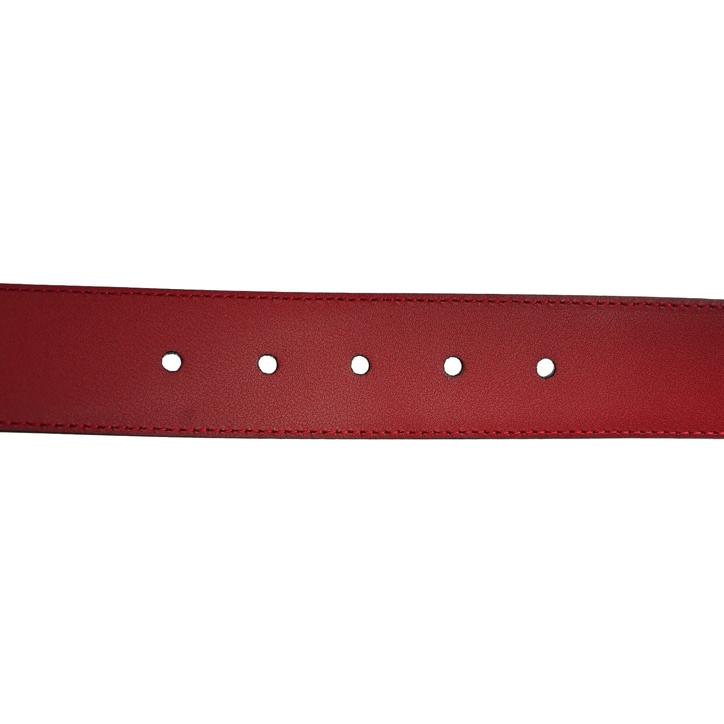 Soft Microguccissima Margaux Calfskin Belt 80 32 Rosso