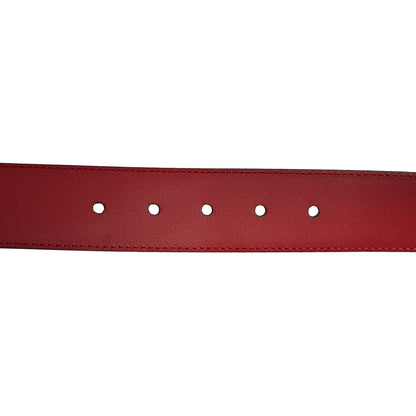 Gucci Soft Microguccissima Margaux Calfskin Belt 80 32 Rosso 5 of 5