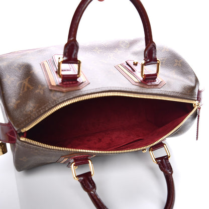Louis Vuitton Monogram Mirage Speedy 30 Bordeaux 5 of 10