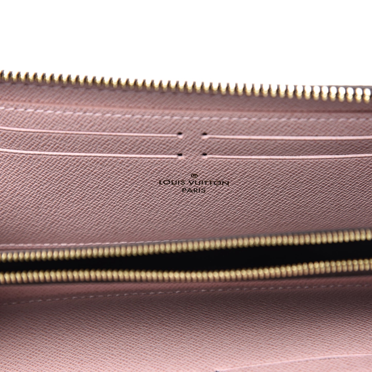 Monogram Clemence Wallet Rose Ballerine