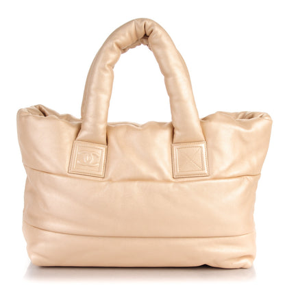 Chanel Lambskin Medium Coco Cocoon Reversible Tote Light Gold 1 of 7