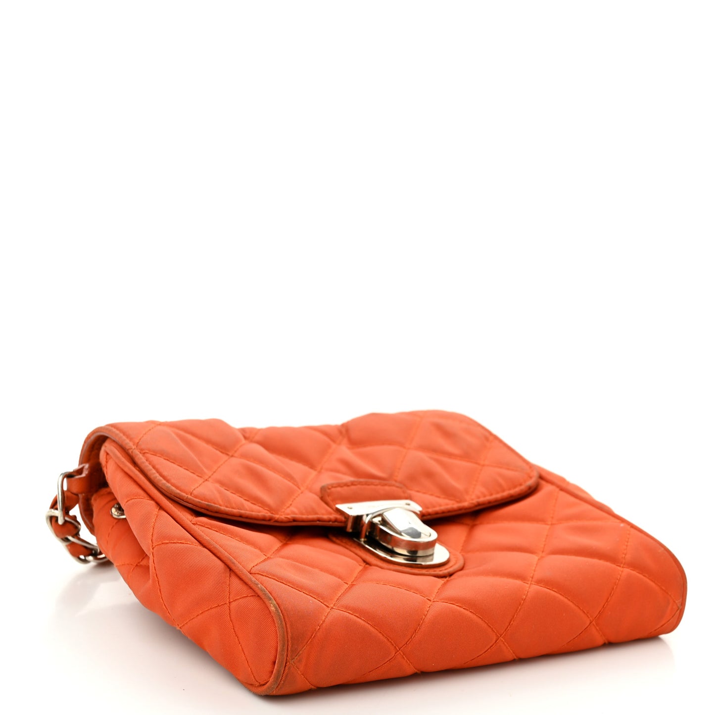 Nylon Tessuto Impuntu Quilted Flap Orange