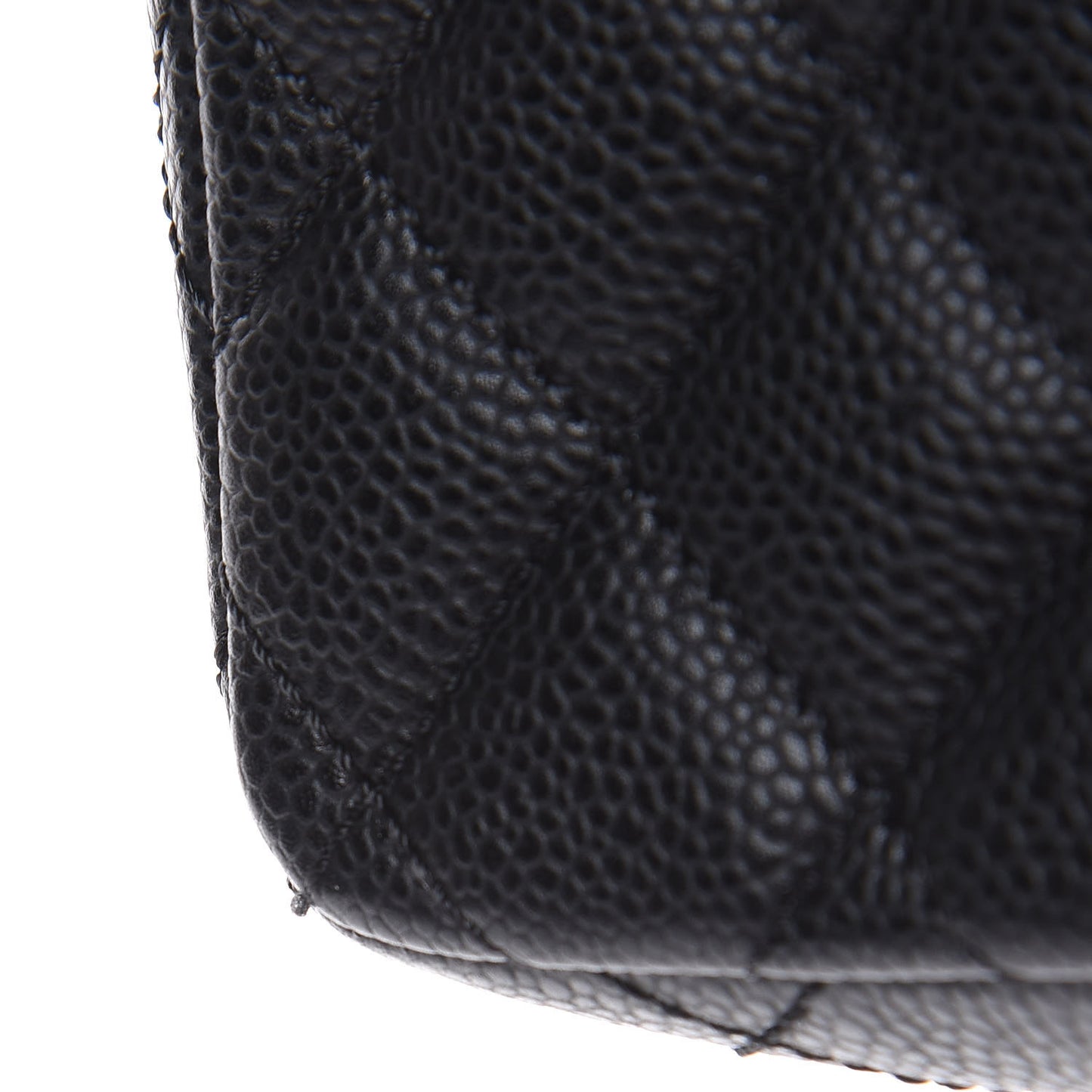 Caviar Quilted East West Flap Black