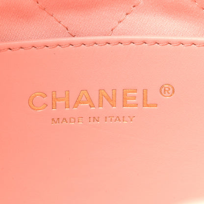 Chanel Shiny Calfskin Quilted Mini Chanel 22 Light Pink 6 of 10