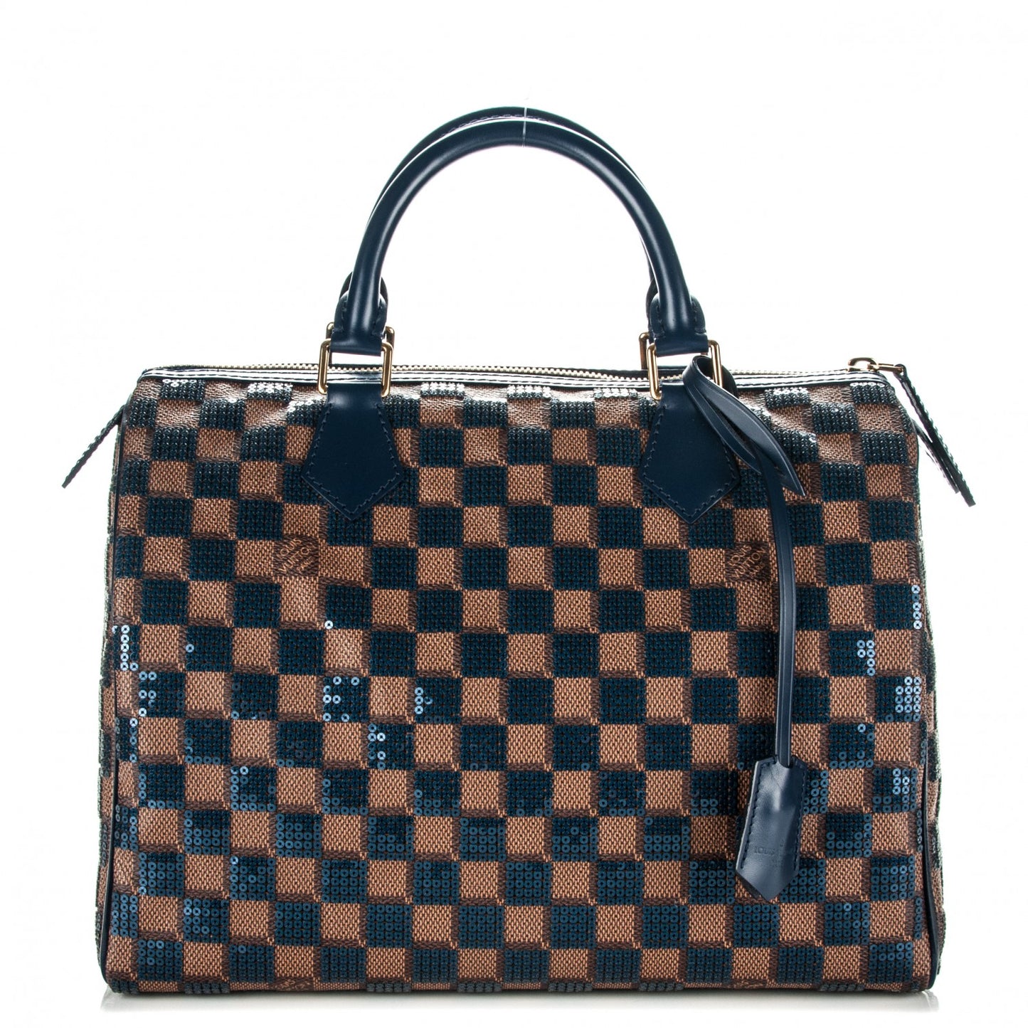 Damier Paillettes Speedy 30 Blue