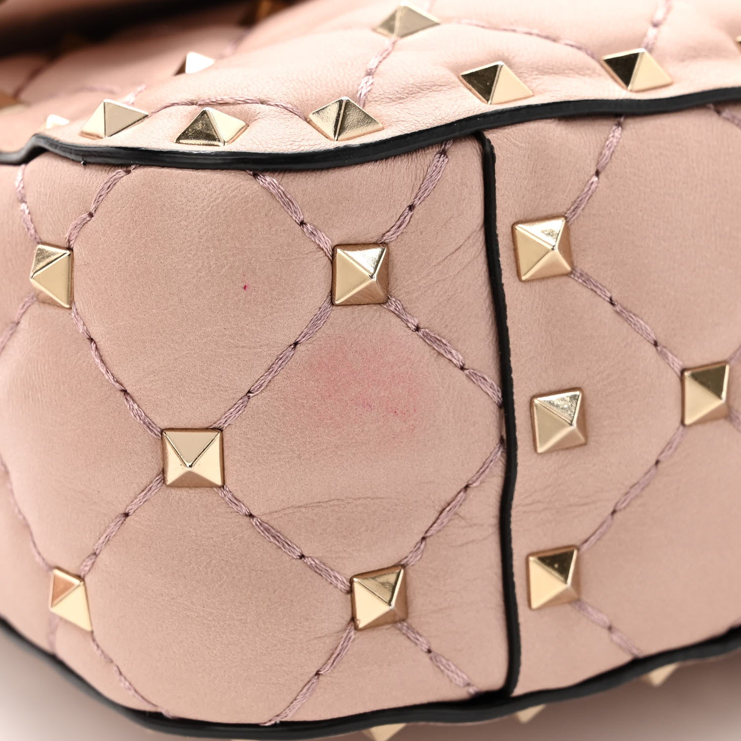 Valentino Garavani Nappa Small Rockstud Spike Shoulder Bag Water Rose 11 of 15