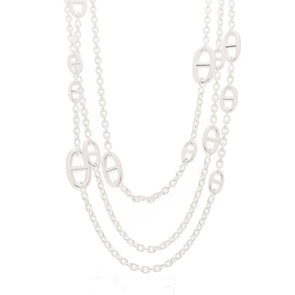 Hermes Sterling Silver Farandole Necklace 160 1 of 5