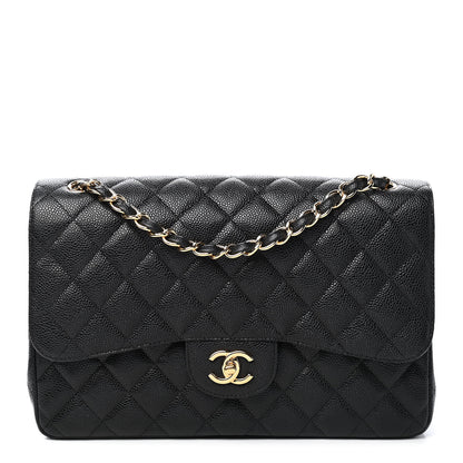 Chanel Caviar Quilted Jumbo Double Flap Black 1 of 9
