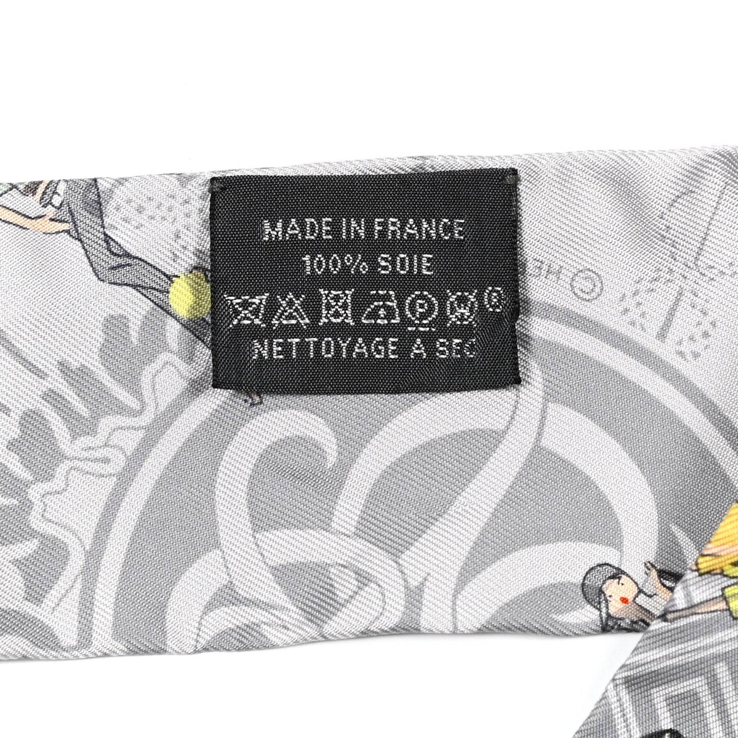 Silk Ex-Libris Les Parisie Twilly Gris Perle Jaune