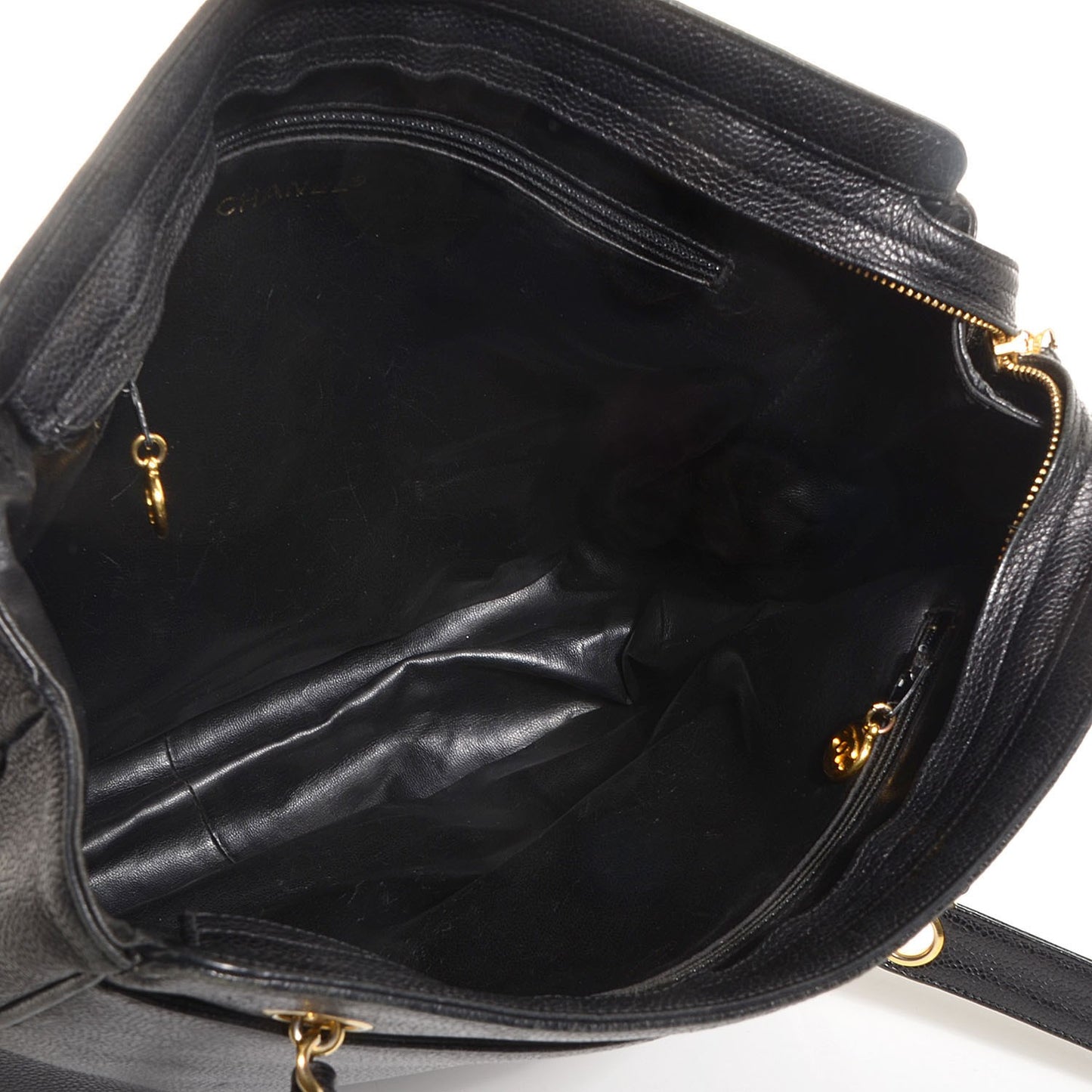 Caviar CC Shoulder Bag Black