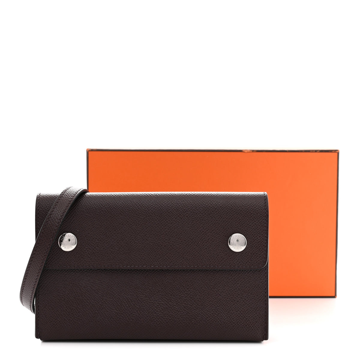Epsom Hermesnap Wallet Rouge Sellier