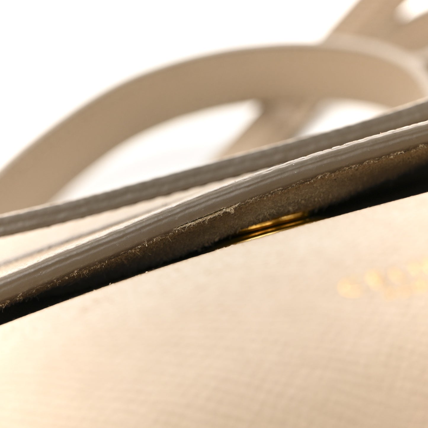 Grained Calfskin Nano Belt Bag Light Taupe