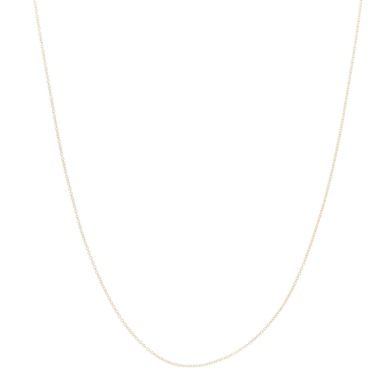 Tiffany 18K Yellow Gold Small Chain Necklace 18" 1 of 7