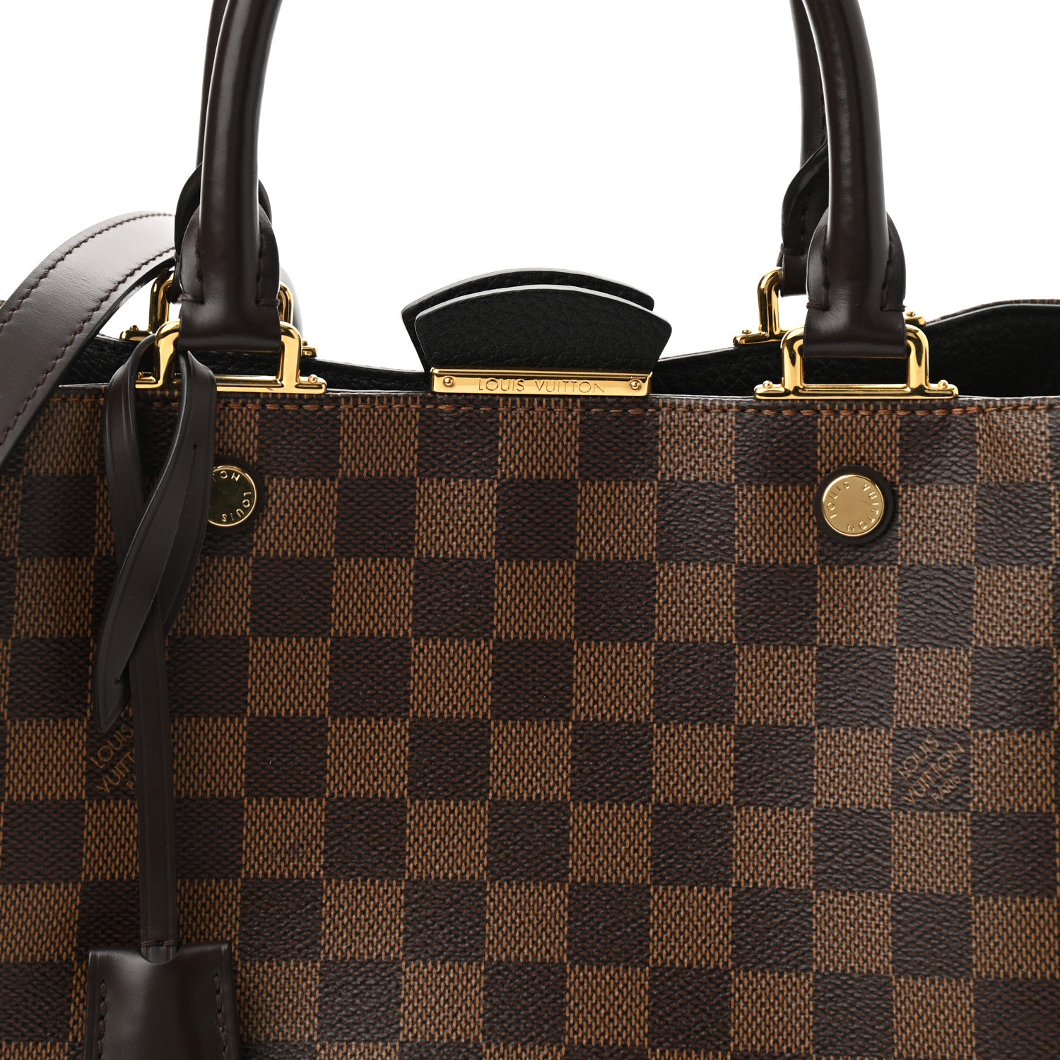 Louis Vuitton Damier Ebene Cuir Taurillon Brittany Black 8 of 11