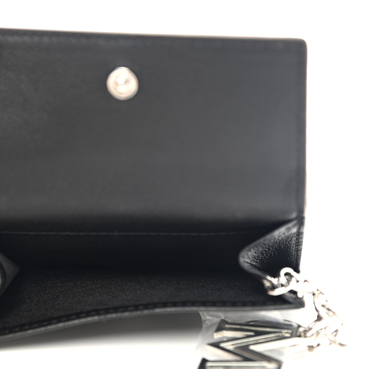 MCM Calfskin Ottomar Monogram Tri-Fold Wallet Black 6 of 9