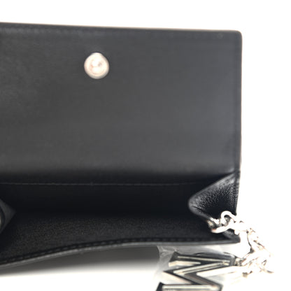 MCM Calfskin Ottomar Monogram Tri-Fold Wallet Black 6 of 9