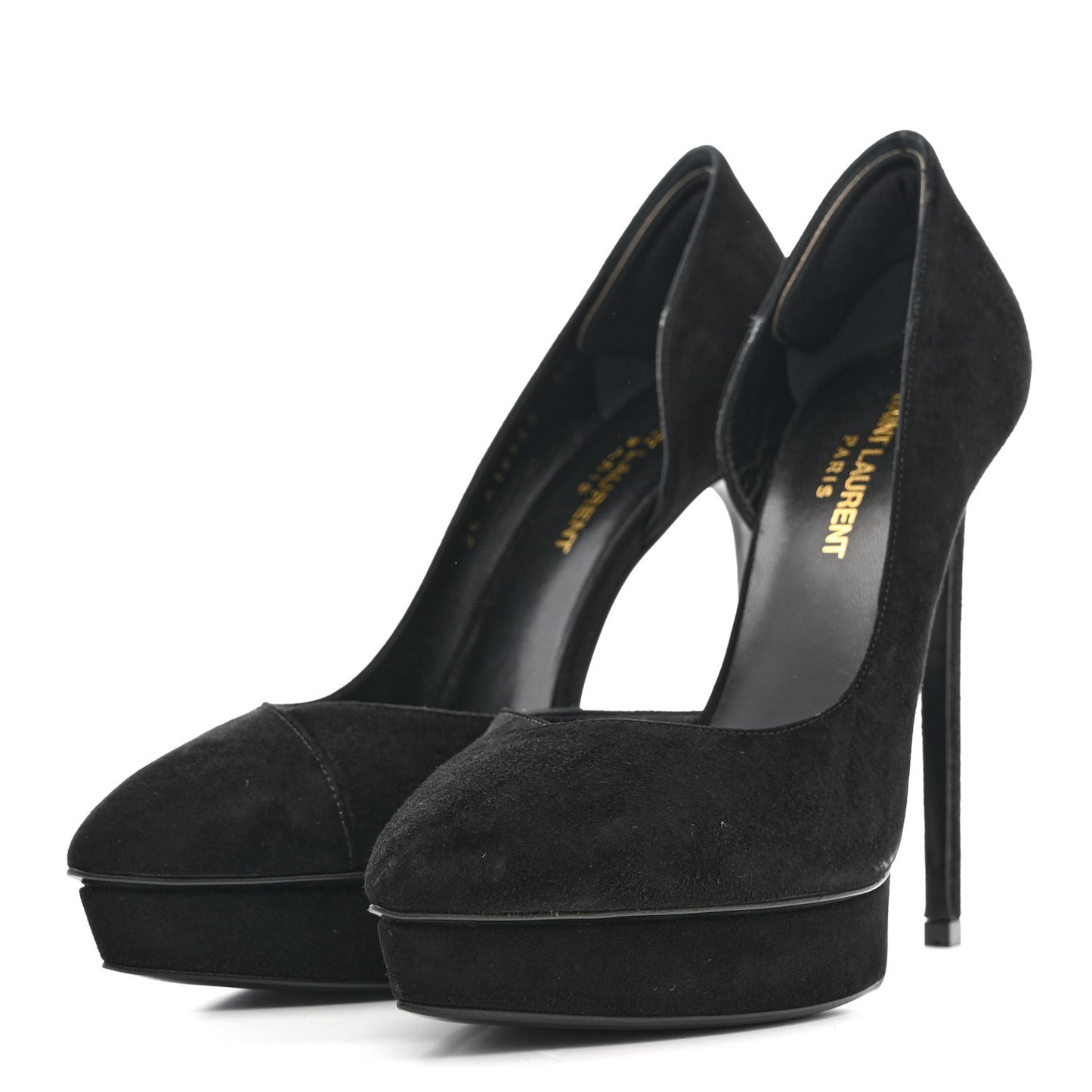 Suede Janis 105 D'Orsay Pumps 38 Black