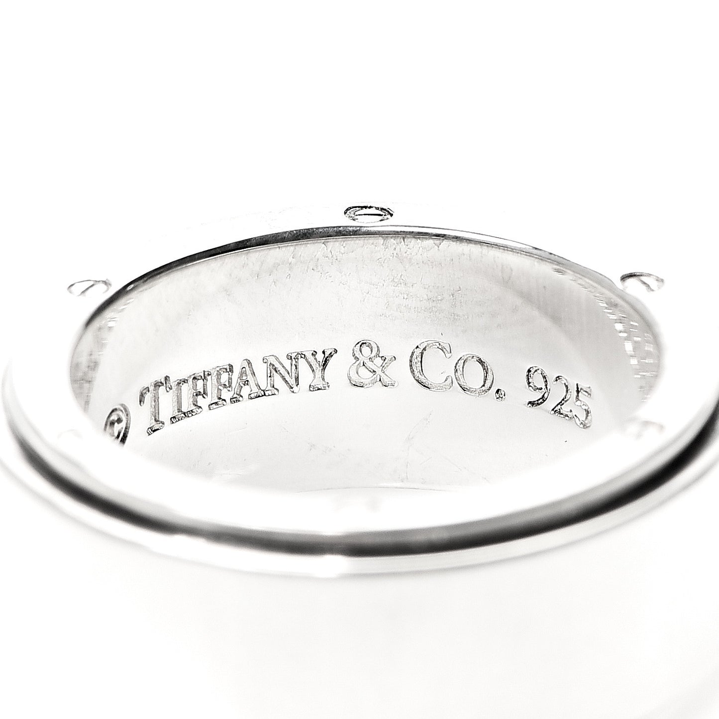 Sterling Silver 9mm Metropolis Screw Band Ring 54 6.75