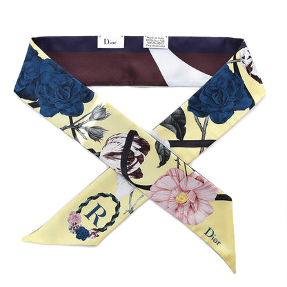Christian Dior Silk ABCDior R Mitzah Scarf Yellow 1 of 5