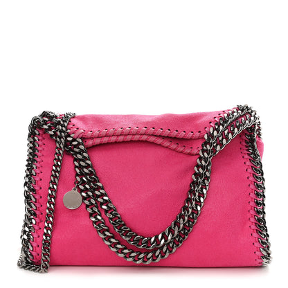 Stella McCartney Shaggy Deer Mini Falabella Fold Over Tote Hot Pink 1 of 10