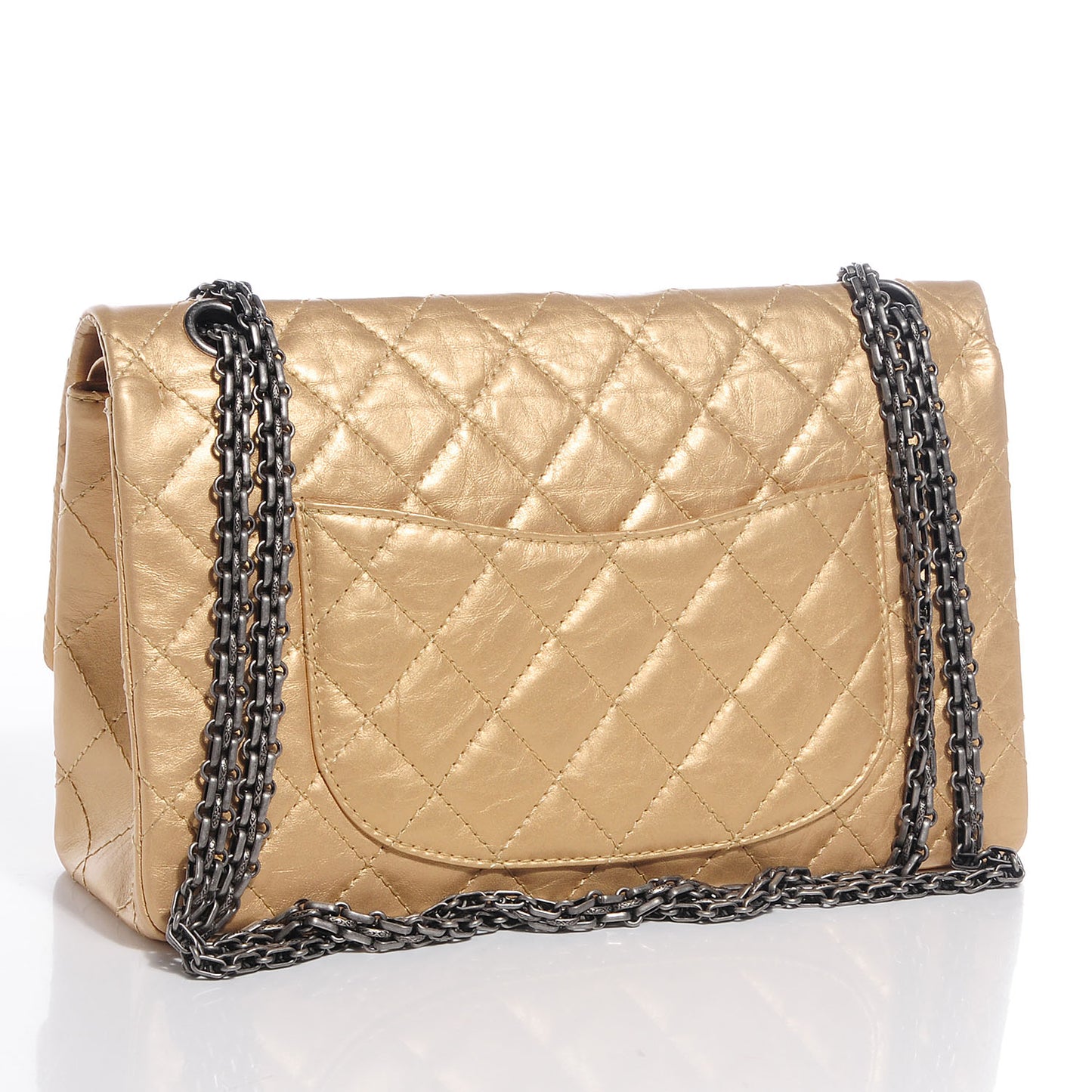 Aged Calfskin 2.55 Reissue 226 Flap Light Gold