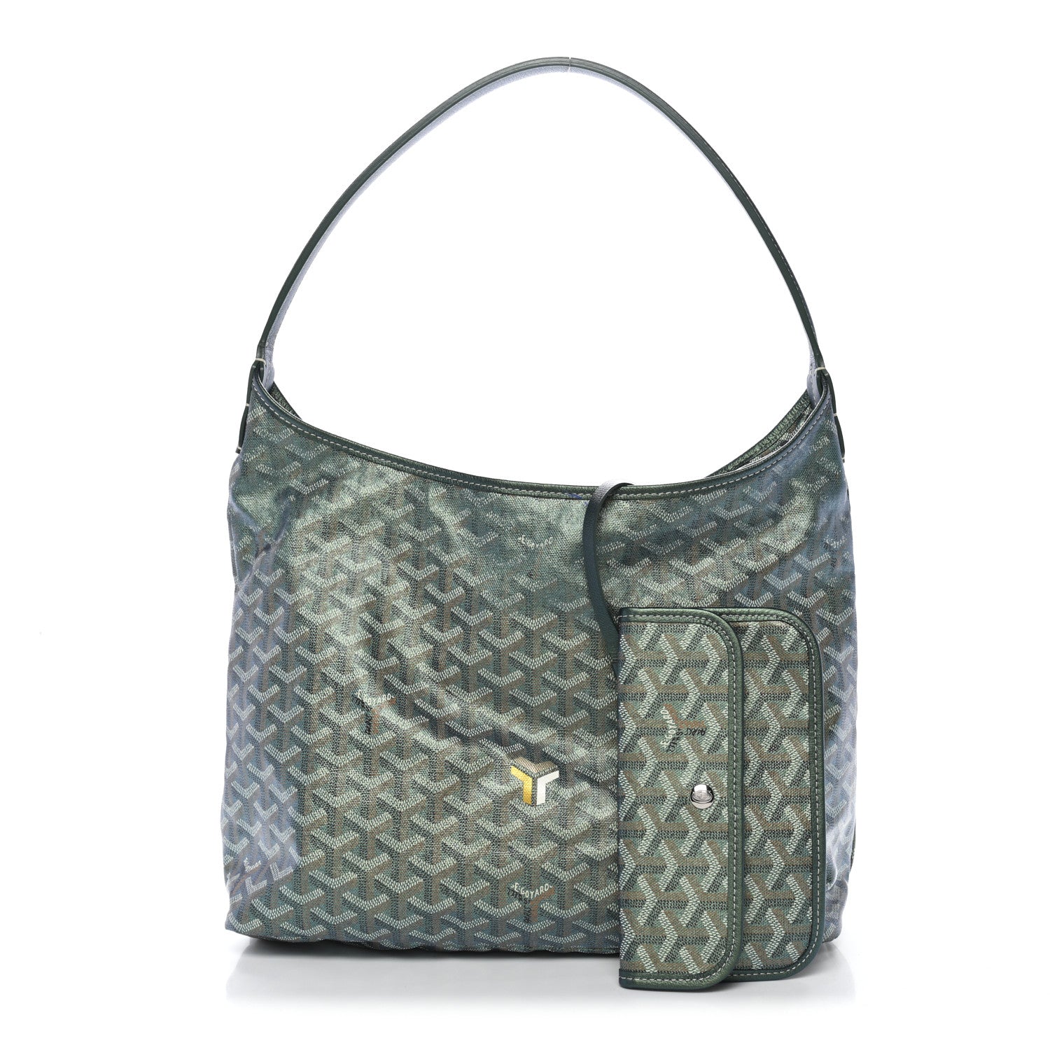 Goyard Iridescent Goyardine Boheme Hobo Pearly Green 3 of 14
