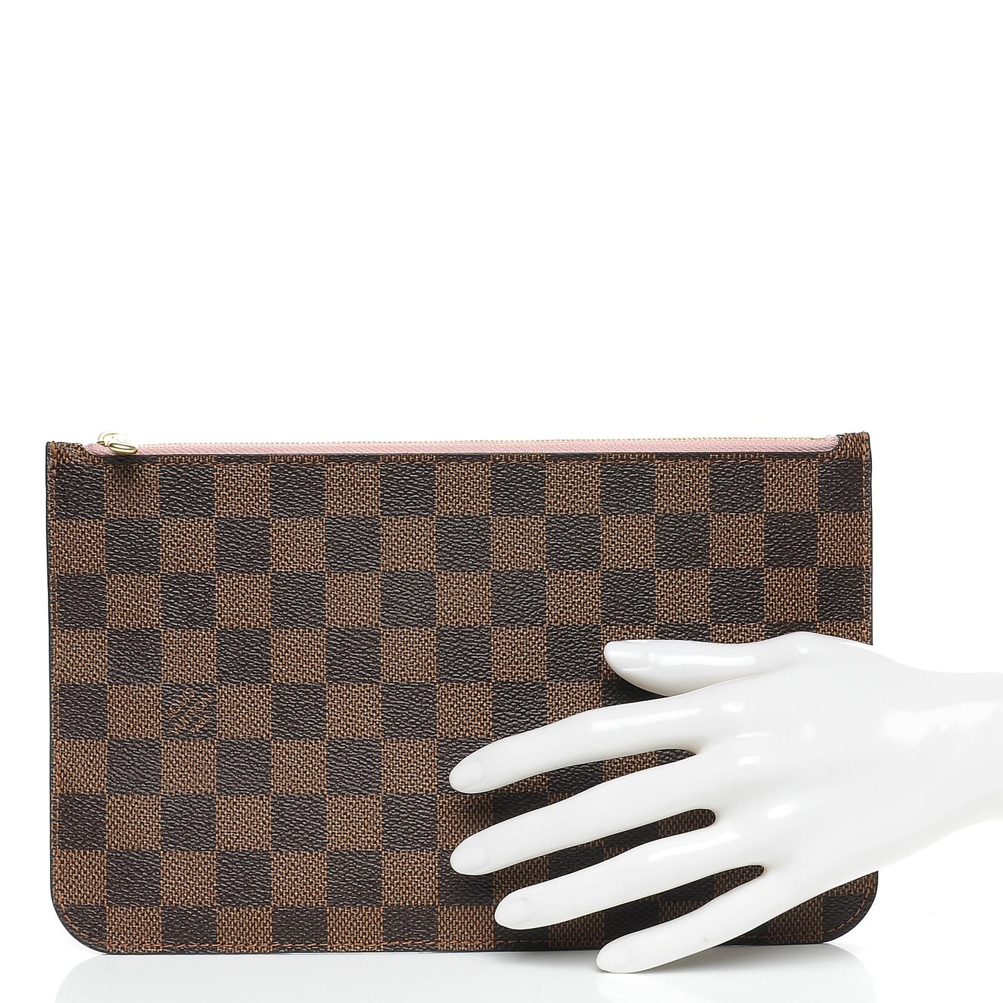 Damier Ebene Neverfull MM GM Pochette Rose Ballerine