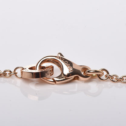 Bulgari 18K Rose Gold Diamond White Ceramic B.Zero1 Necklace 7 of 8
