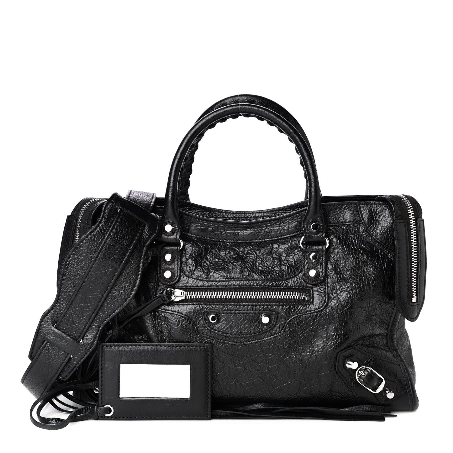 Agneau Classic Silver Hardware S City Black