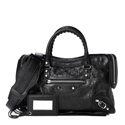 Balenciaga Agneau Classic Silver Hardware S City Black 1 of 10