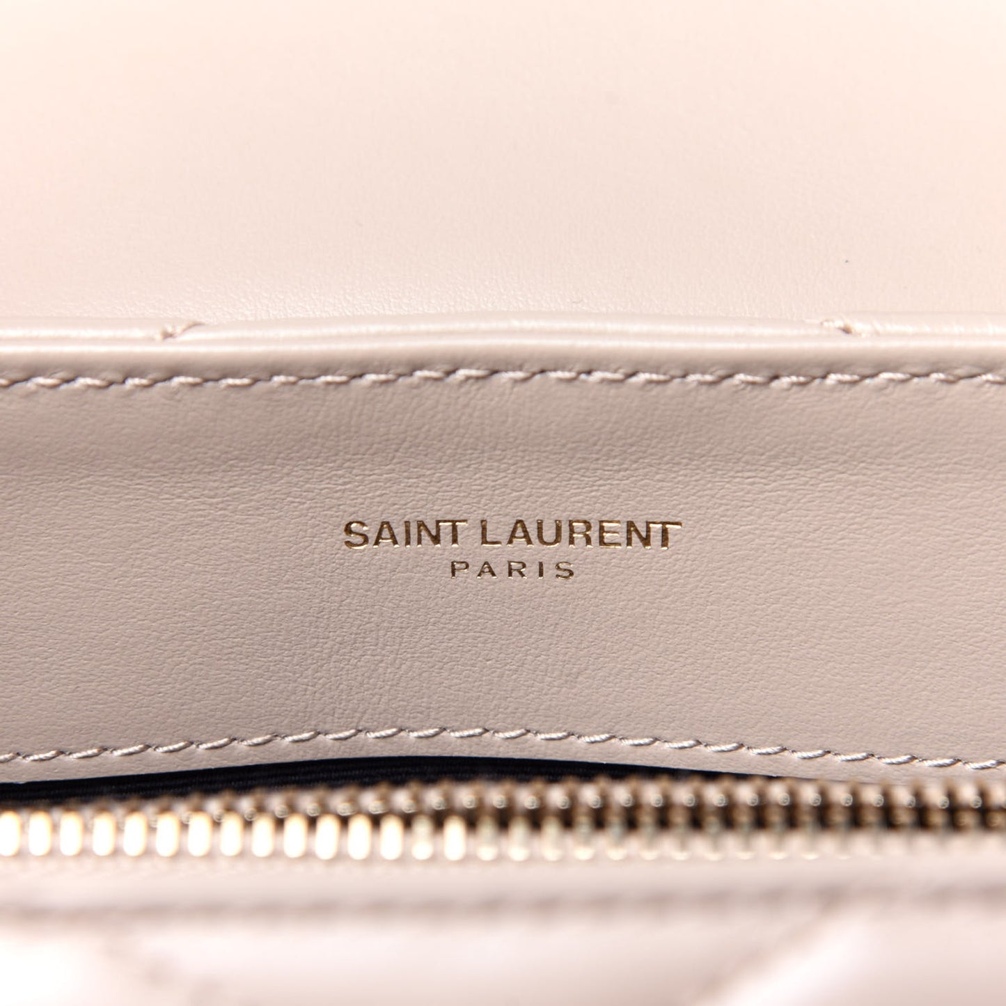 Calfskin Y Quilted Monogram Small Loulou Chain Satchel Dark Beige