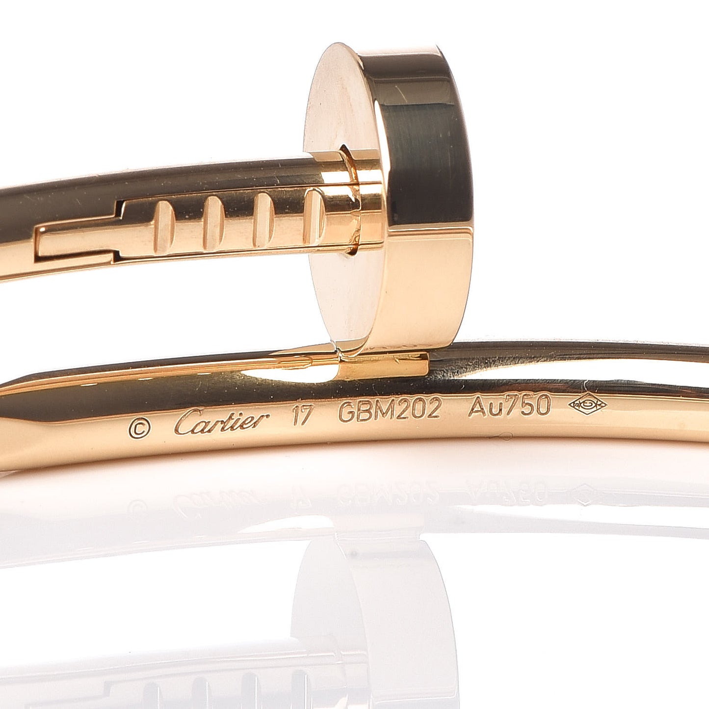 18K Yellow Gold Juste Un Clou Bracelet 17