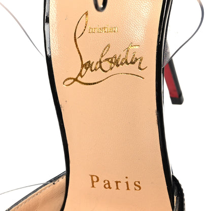 Christian Louboutin Patent PVC Cupidetta 100 Pumps 36.5 Black 7 of 8