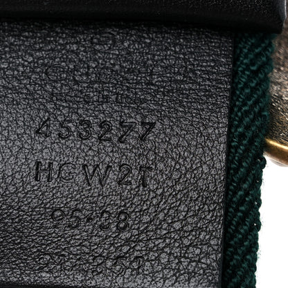 Gucci Canvas Web Queen Margaret Bee Belt 95 38 Red Green 4 of 5