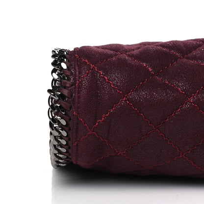 Stella McCartney Shaggy Deer Quilted Small Falabella Tote Burgundy 7 of 7
