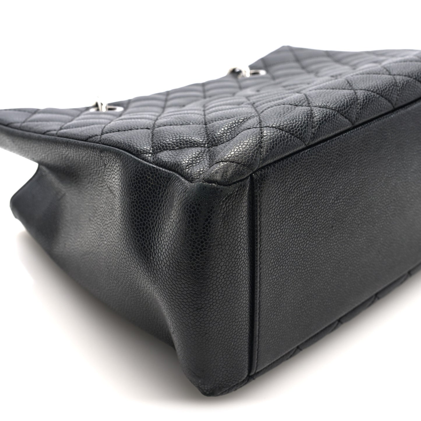 Caviar Quilted Grand Shopping Tote GST Black