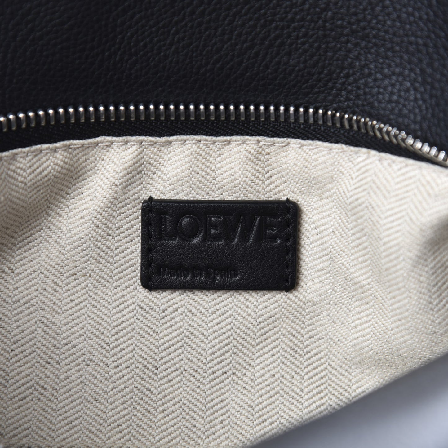 Calfskin Small Puzzle Bag Black