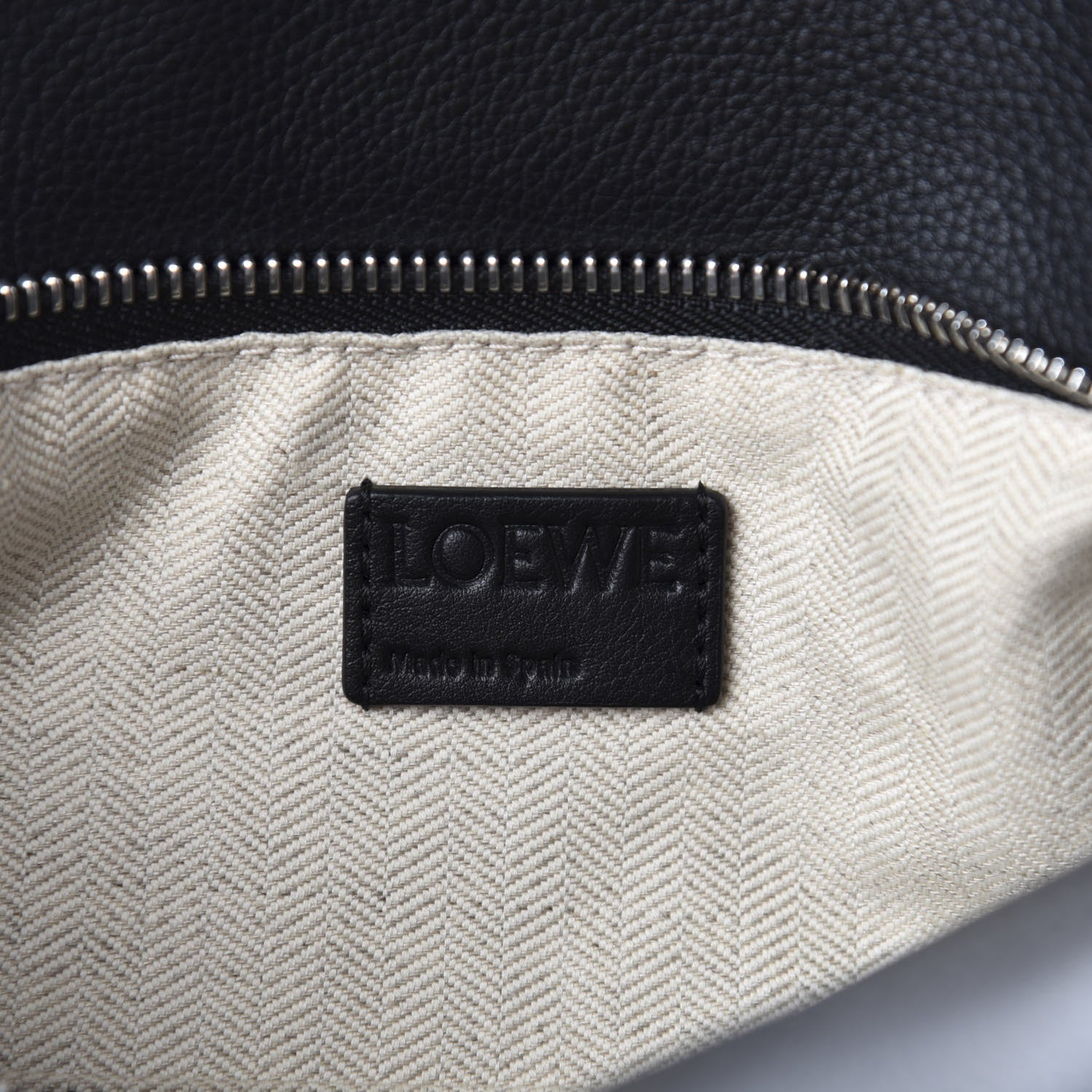 Loewe Calfskin Small Puzzle Bag Black 8 of 10