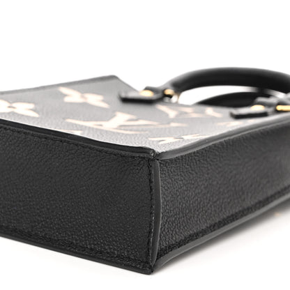 Louis Vuitton Empreinte Monogram Giant Petit Sac Plat Black Beige 9 of 9