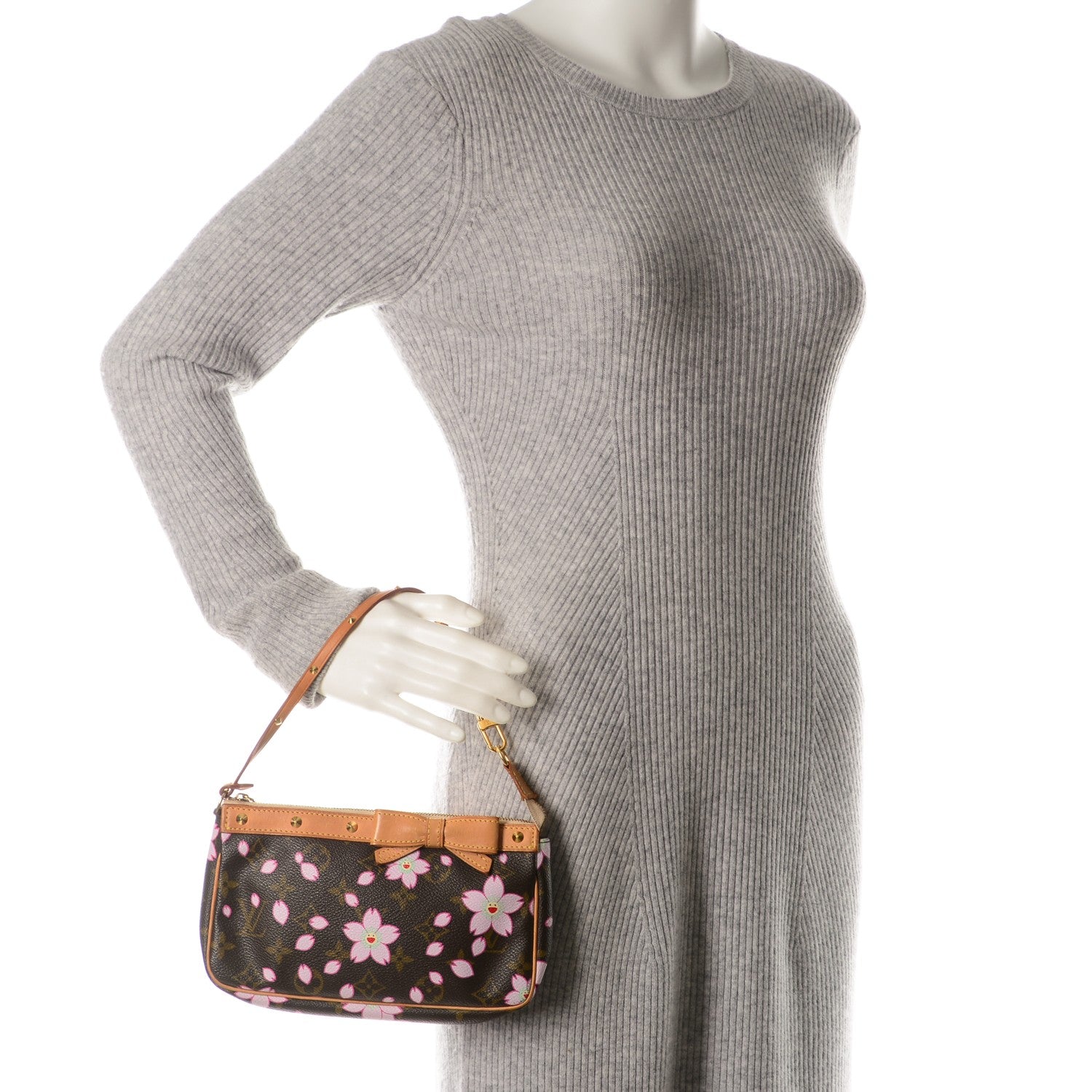 Louis Vuitton Monogram Cherry Blossom Pochette Accessories Brown 2 of 7