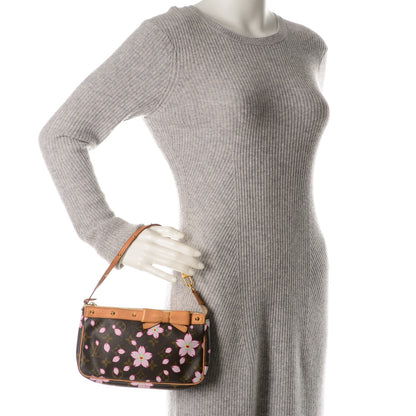 Louis Vuitton Monogram Cherry Blossom Pochette Accessories Brown 2 of 7