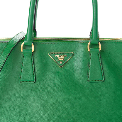 Prada Saffiano Large Galleria Double Zip Tote Verde 9 of 9
