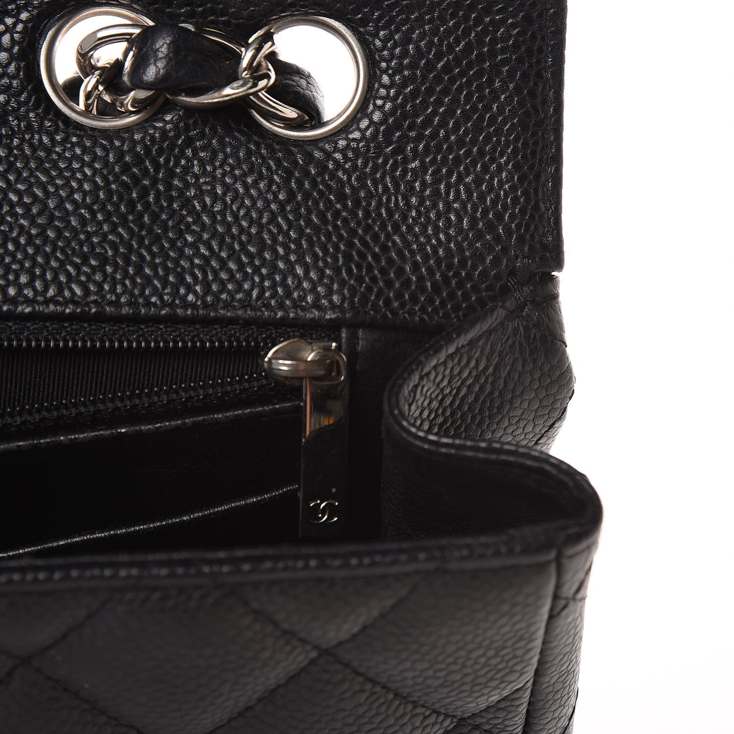 Chanel Caviar Quilted Jumbo Single Flap Black 10 of 14