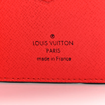 Louis Vuitton Taigarama Pocket Organizer NM Fire Red 6 of 8