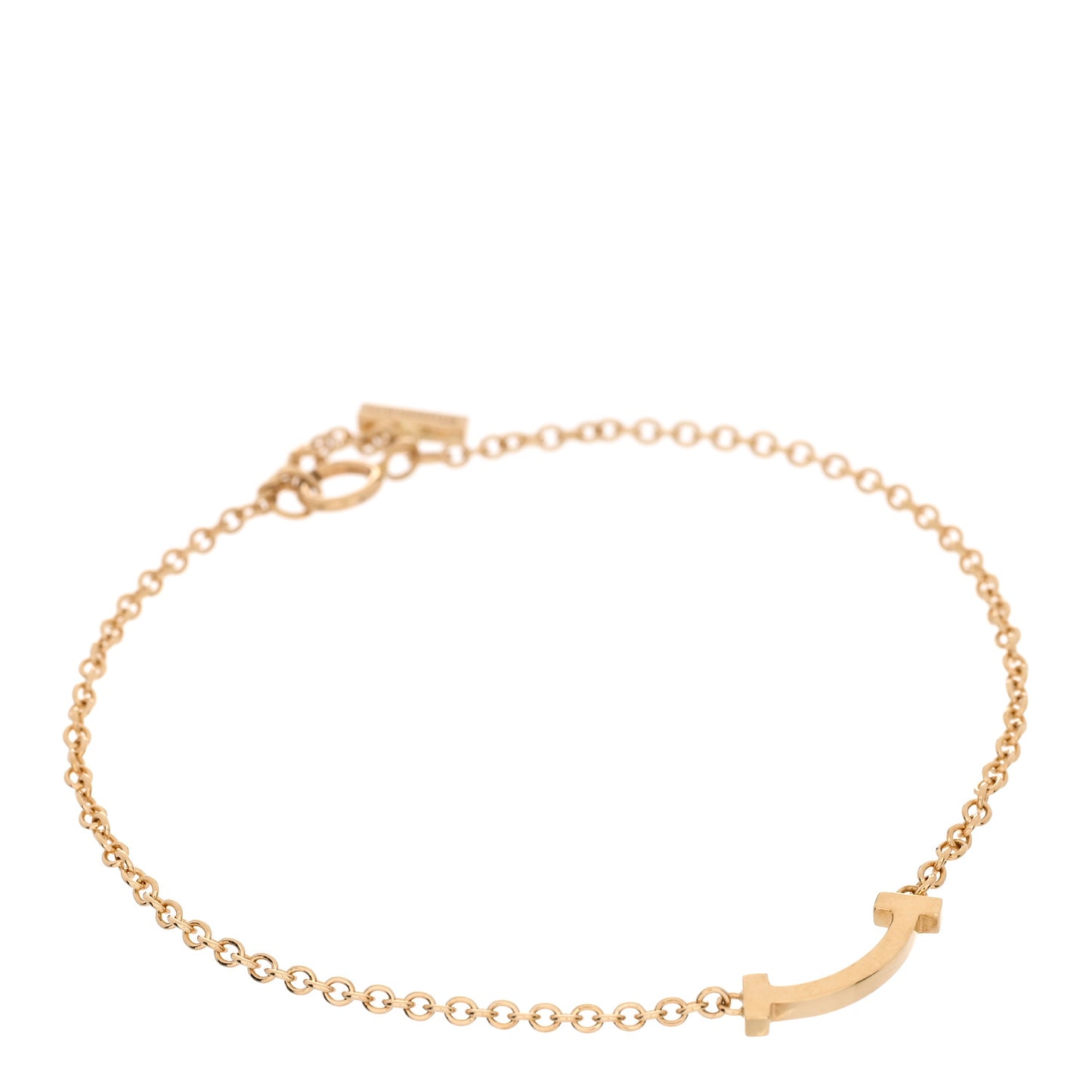 18K Yellow Gold Mini T Smile Bracelet