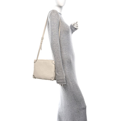 Gucci Calfskin GG Tennis Embossed Square Messenger Bag Mystic White 2 of 10