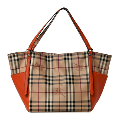 Burberry Haymarket Check Small Canterbury Tote Orange 1 of 20